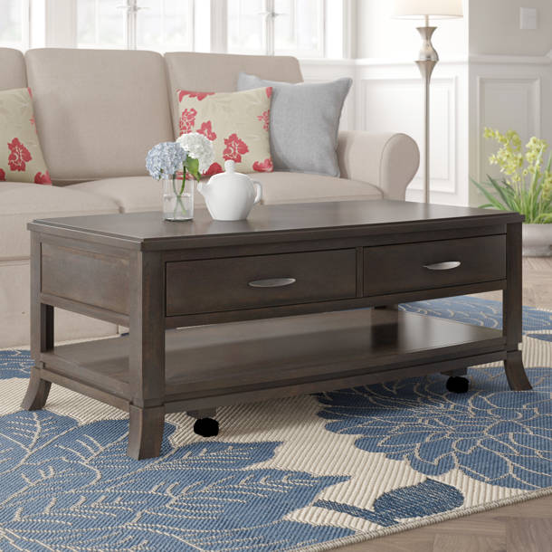 Red Barrel Studio® Katon Solid Wood End Table with Storage and Builtin